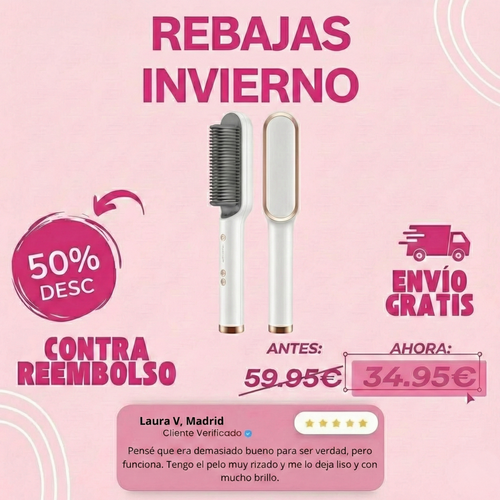 Cepillo Peine Alisador Ionico PRO